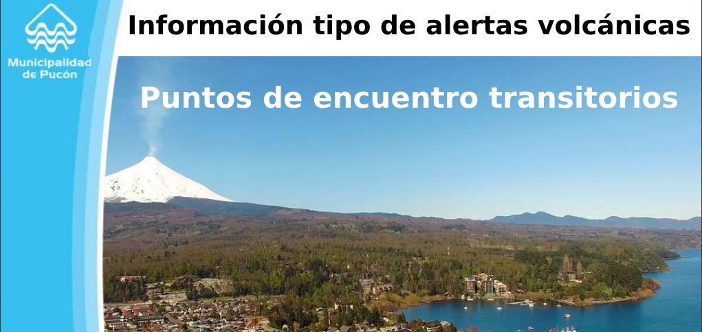 Información niveles de alerta volcánica y puntos de encuentro transitorios