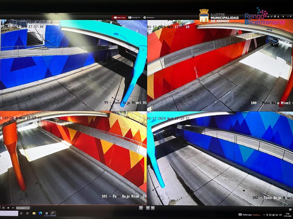 2 modernas cámaras de vigilancia fueron instaladas en el paso bajo nivel de Av. Riquelme. – Ilustre Municipalidad de Rengo