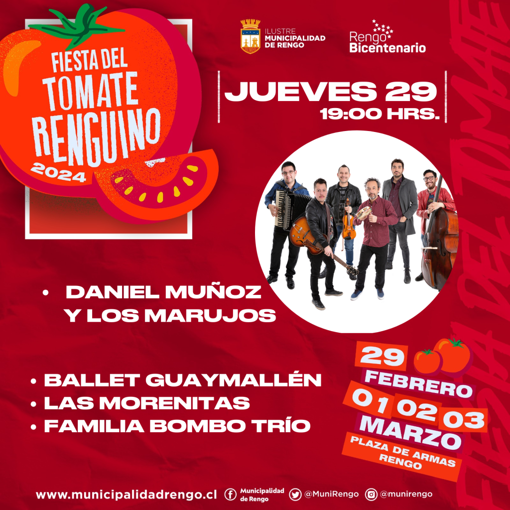 RENGO SE PREPARA PARA VIVIR LA II EDICIÓN DE LA FIESTA DEL TOMATE RENGUINO. – Ilustre Municipalidad de Rengo