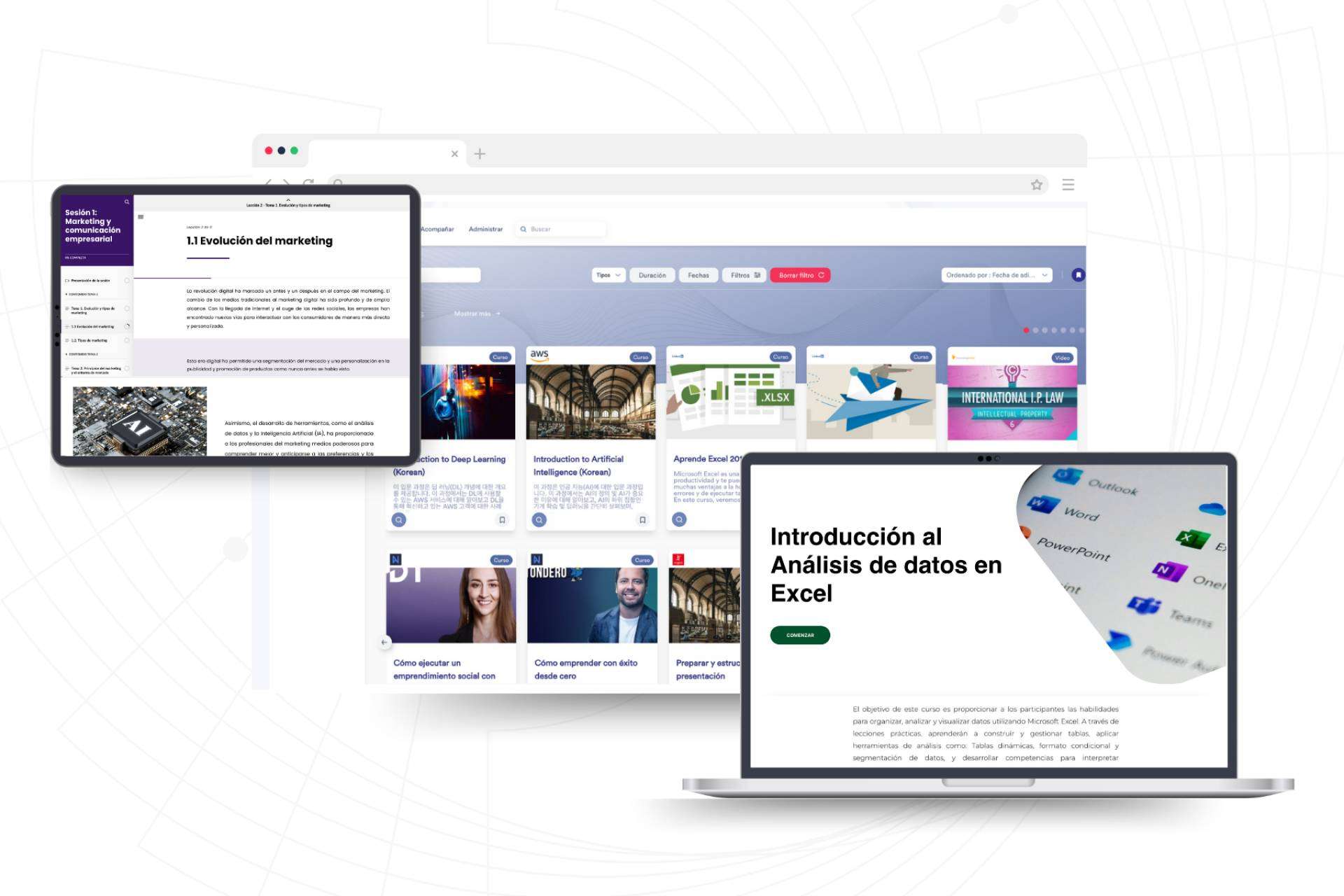 Fábrica de cursos virtuales a la medida que permite a las universidades ampliar su portafolio académico